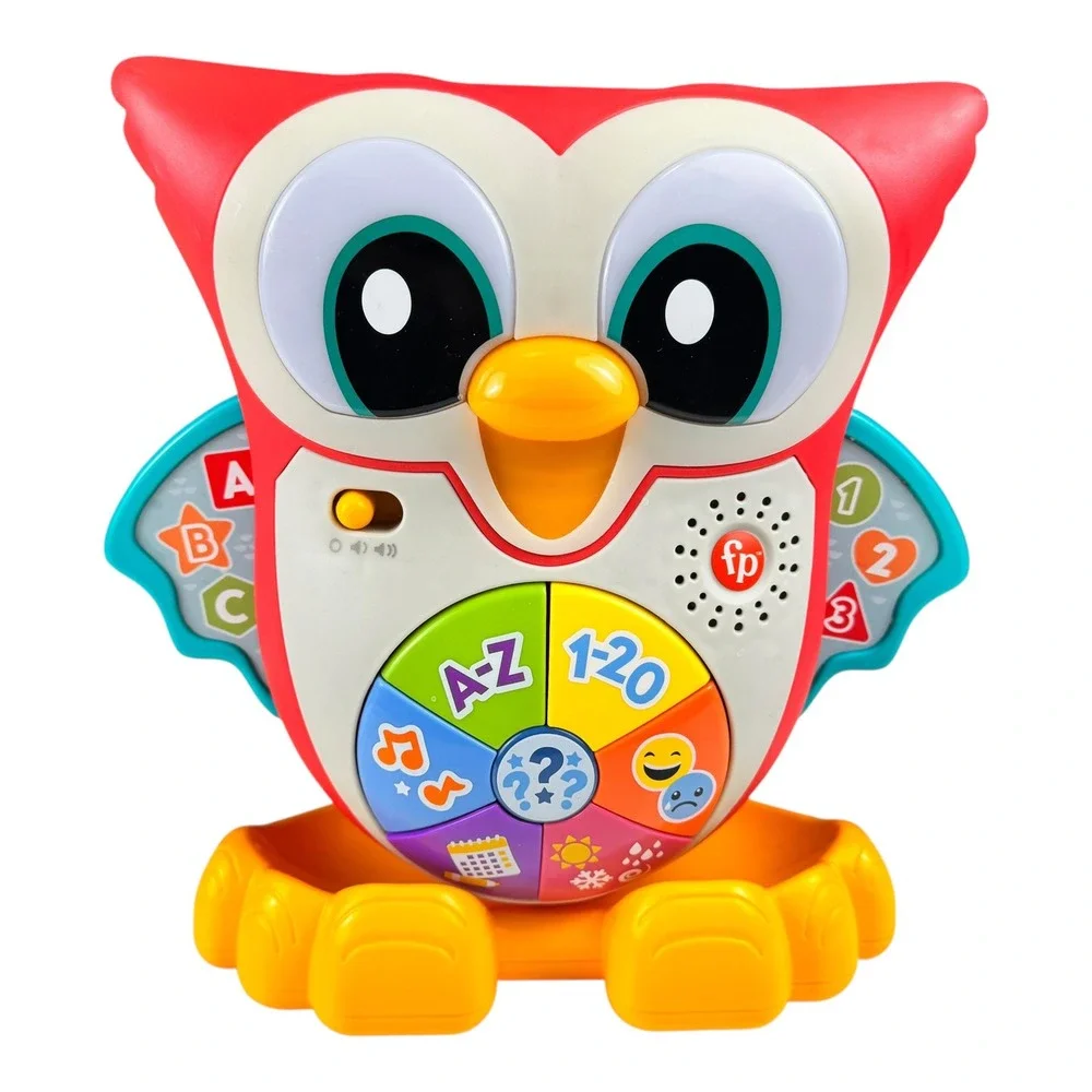Fisher-Price Linkimals Light-Up‎ Learning Owl Musical Toddler Toy HFT73 Red F72Q